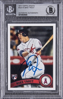 2011 Topps Update #US175 Mike Trout Signed Rookie Card – BGS Authentic